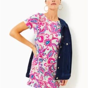 NWT Large Lilly Pulitzer Pink and Blue Floral Dress